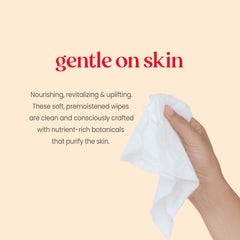 Burt's Bees close-up of soft wipe texture for gentle skin contact