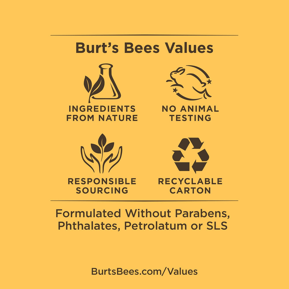 Burt's Bees tube beside keys showing pocket-size portability benefit