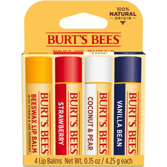 Burt's Bees flat lay of ingredients showing beeswax and oils for nourishing care