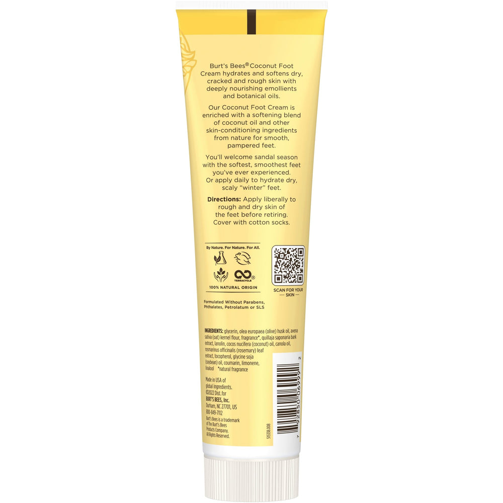 Burt's Bees sandal-ready feet after using moisturizing foot cream