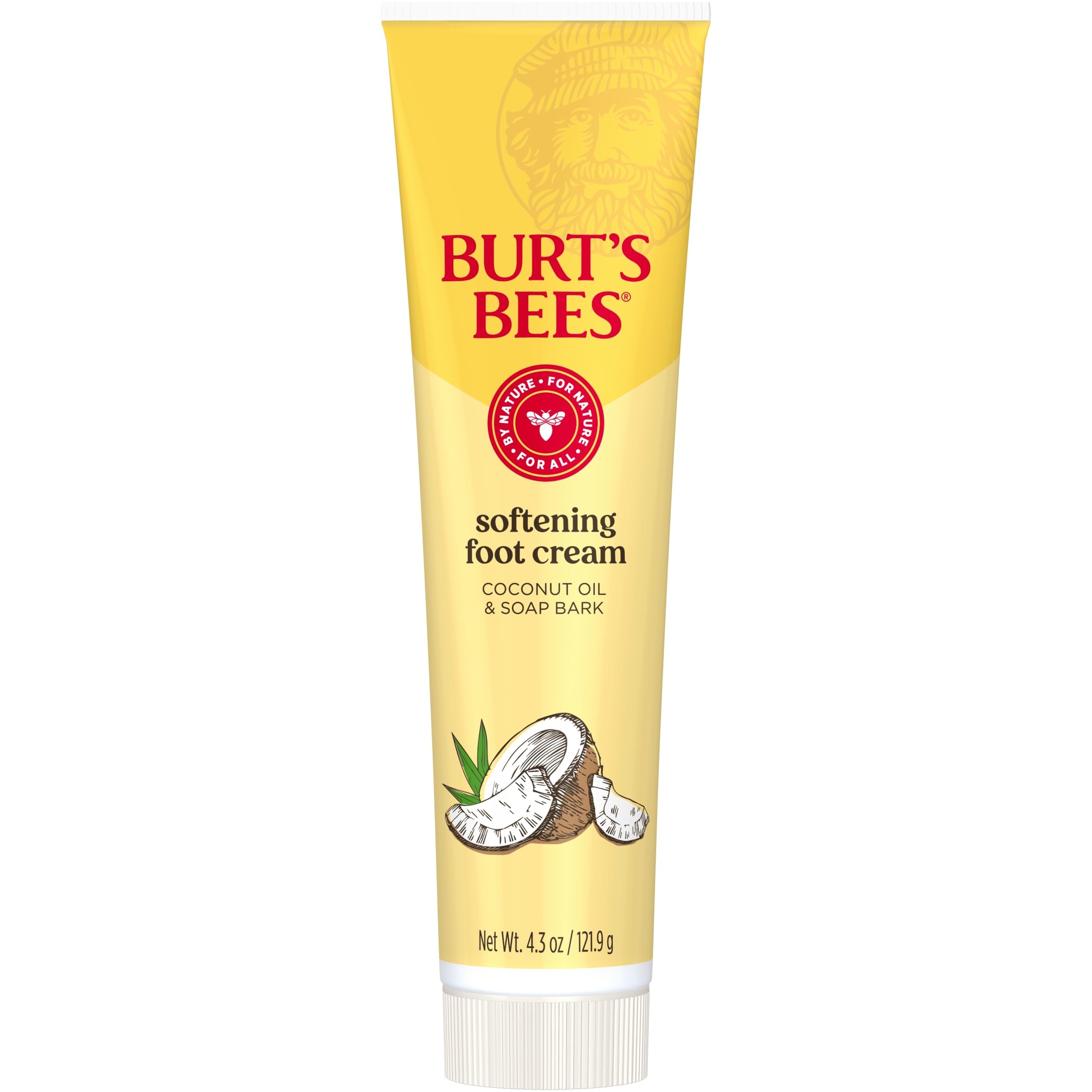 Burt's Bees cream on feet with socks for overnight hydration