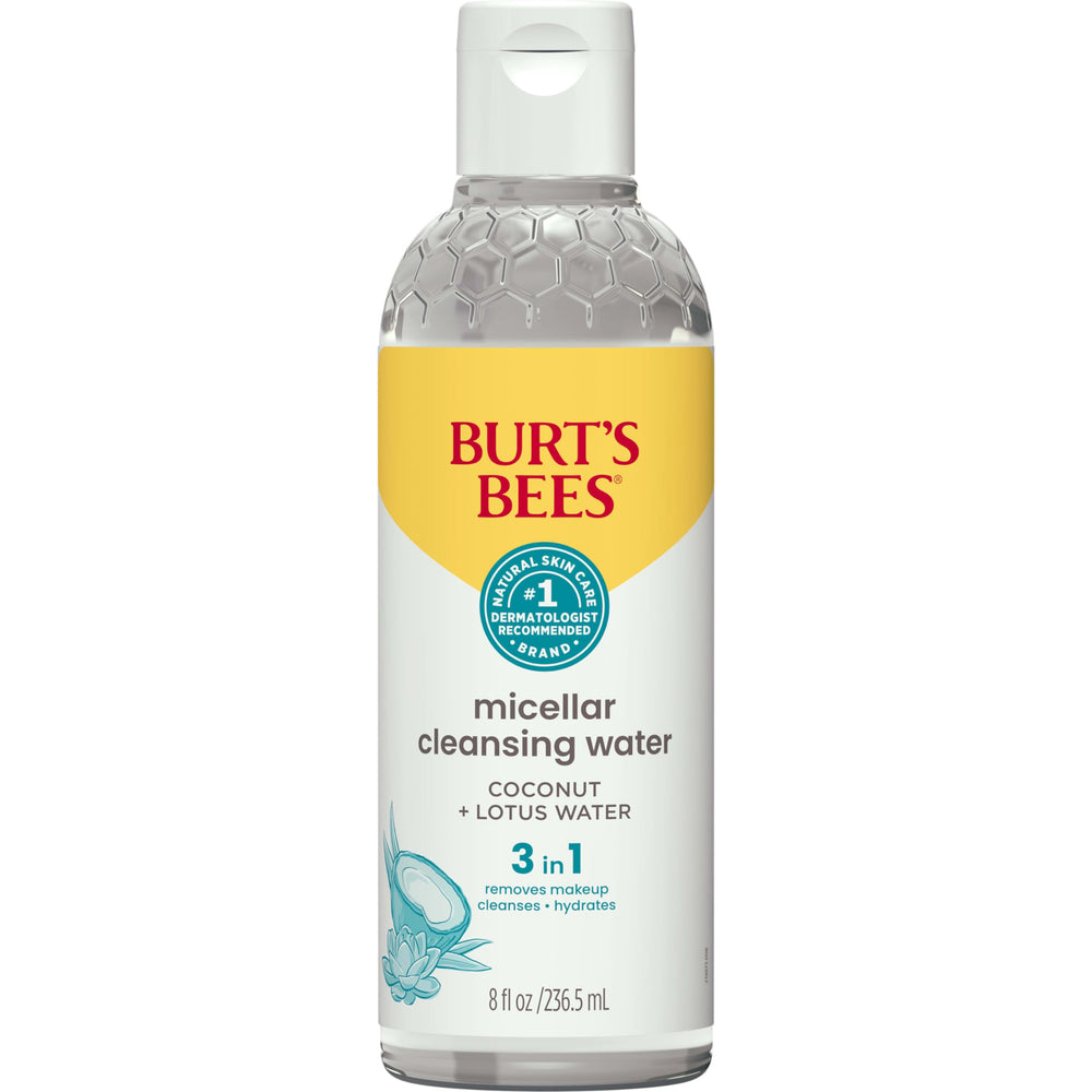 Burt's Bees front packaging showing label and 8 oz bottle benefit gentle cleansing