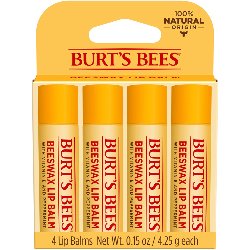 Burt's Bees front tube showing label and portable design benefits