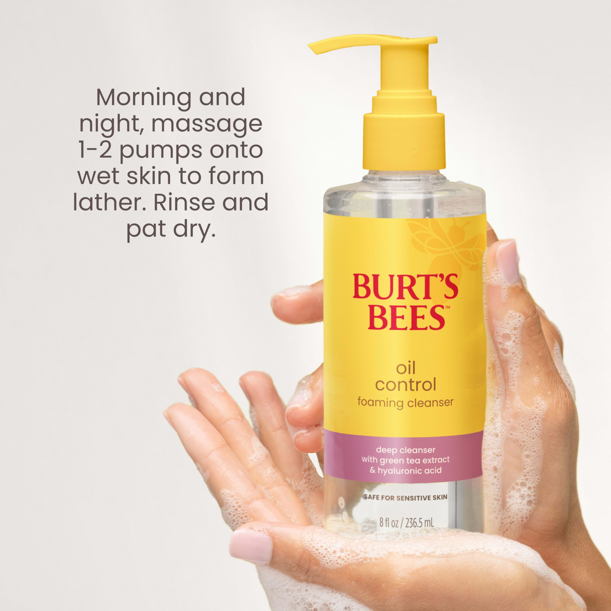 Burt's Bees gel texture close-up highlighting smooth consistency and spreadability