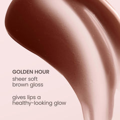 Burt's Bees lifestyle shot with peaches highlighting juicy flavor and glow