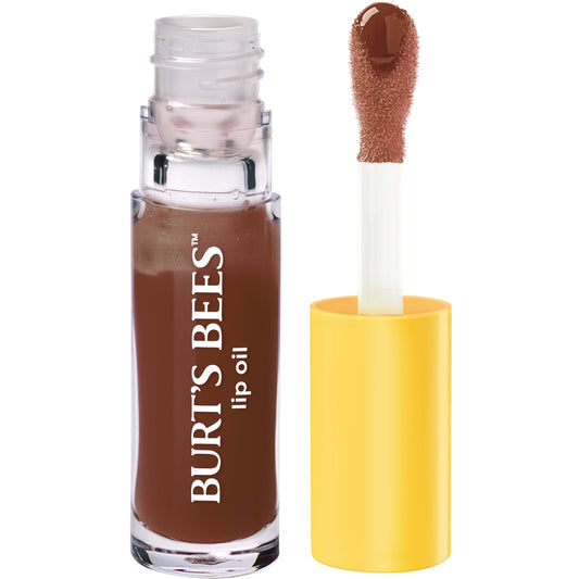 Burt's Bees plush wand applicator close-up for precise, smooth application