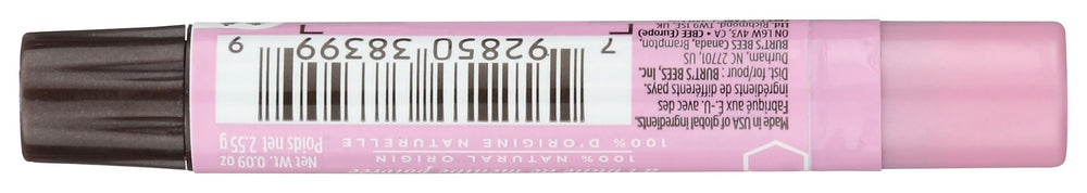 Burt's Bees guava close-up texture swatch highlighting creamy shimmer and smooth glide