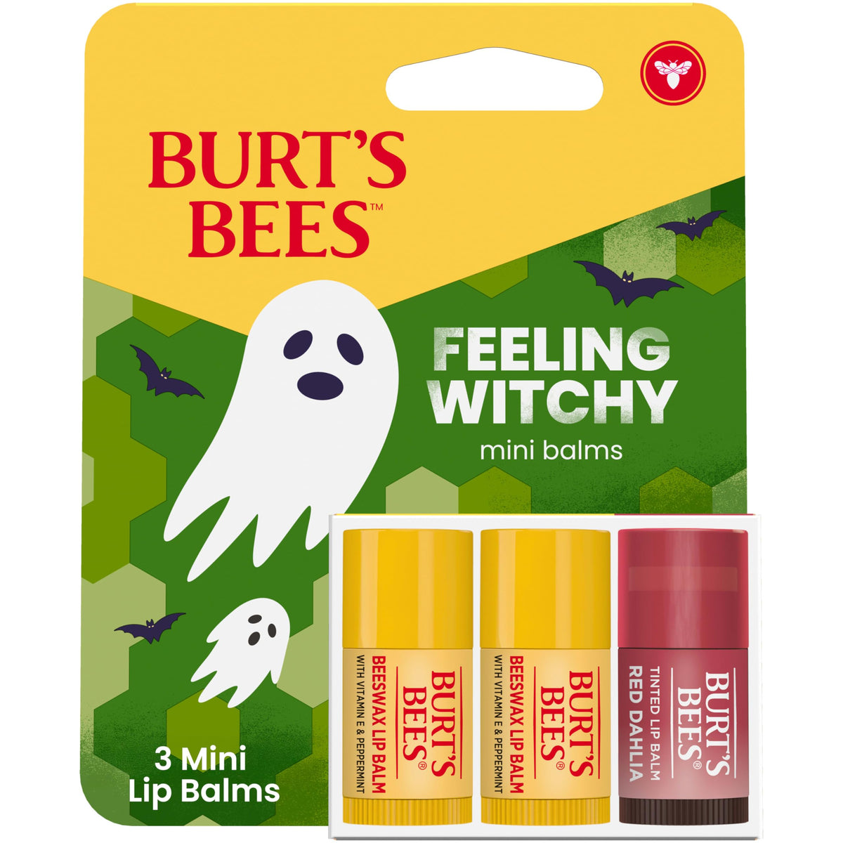 Burt's Bees Halloween pack front showing festive design and easy gifting