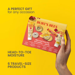 Burt's Bees almond and milk hand cream tube emphasizing lightweight moisture