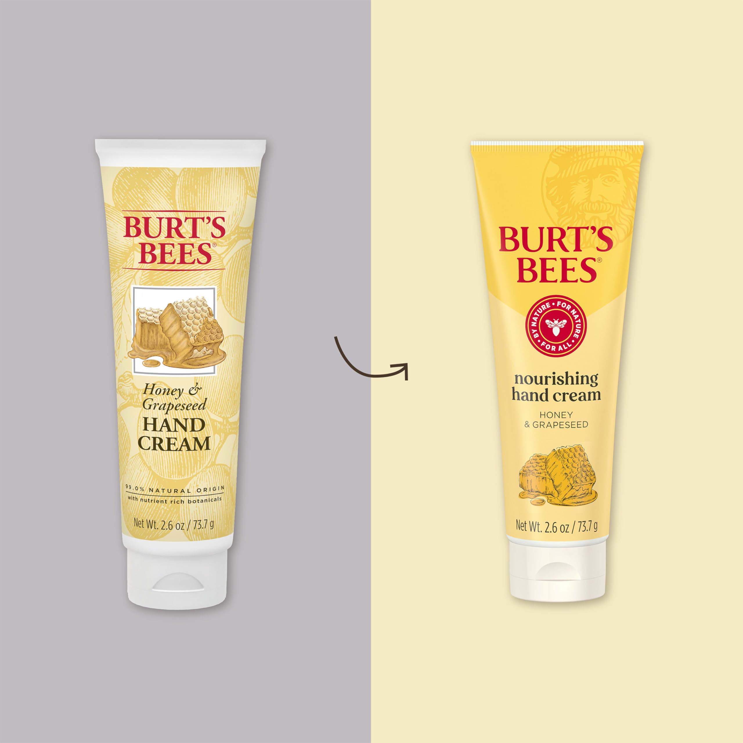 Burt's Bees cream texture from open tube illustrating rich absorbable formula