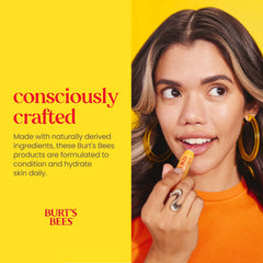 Burt's Bees hand salve tin open to show rich balm for conditioning rough hands