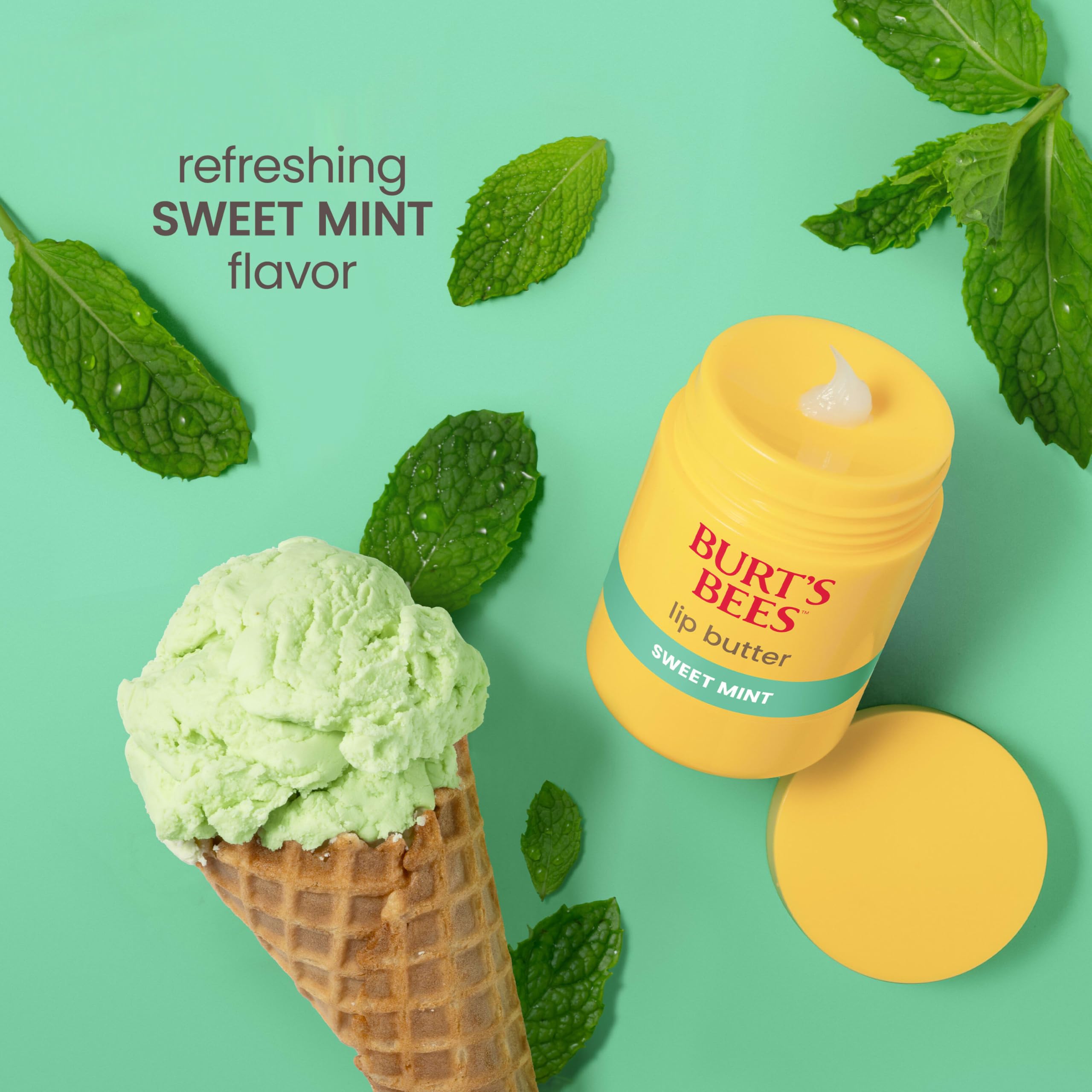 Burt's Bees in hand showing size and convenient 0.5 oz portability