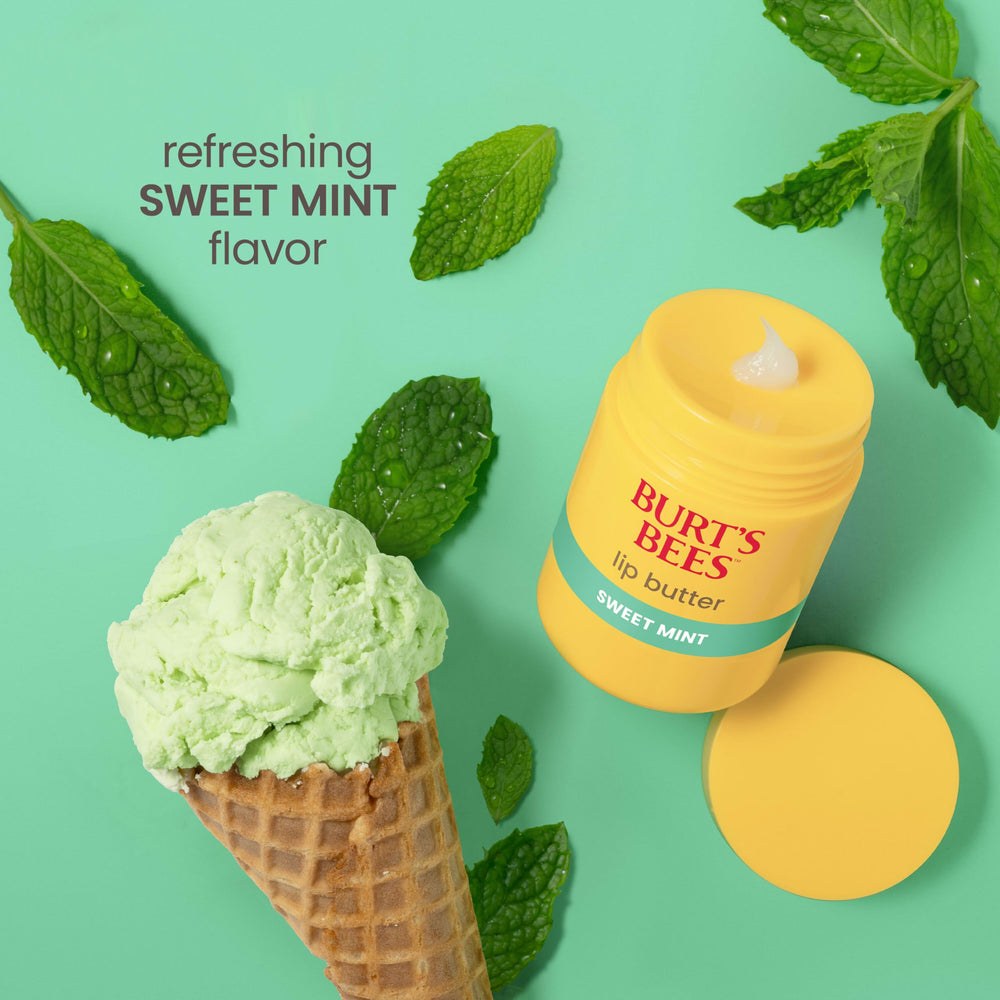 Burt's Bees in hand showing size and convenient 0.5 oz portability