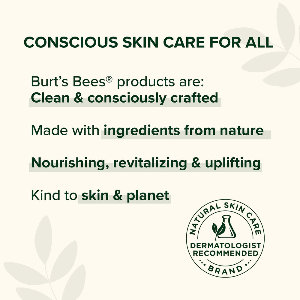 Burt's Bees label close-up emphasizing natural-ingredients transparency benefit