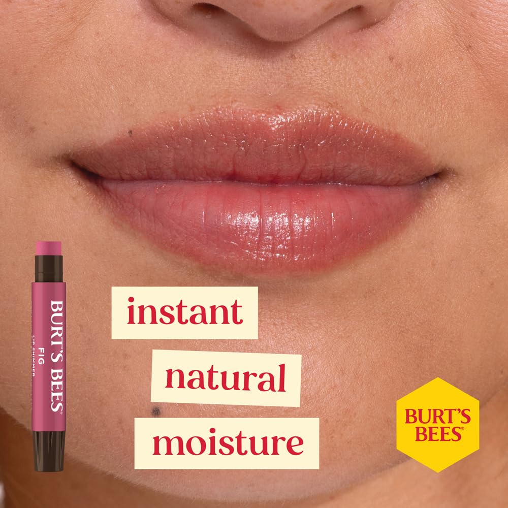 Burt's Bees label close-up showing certification area and transparent claims benefit