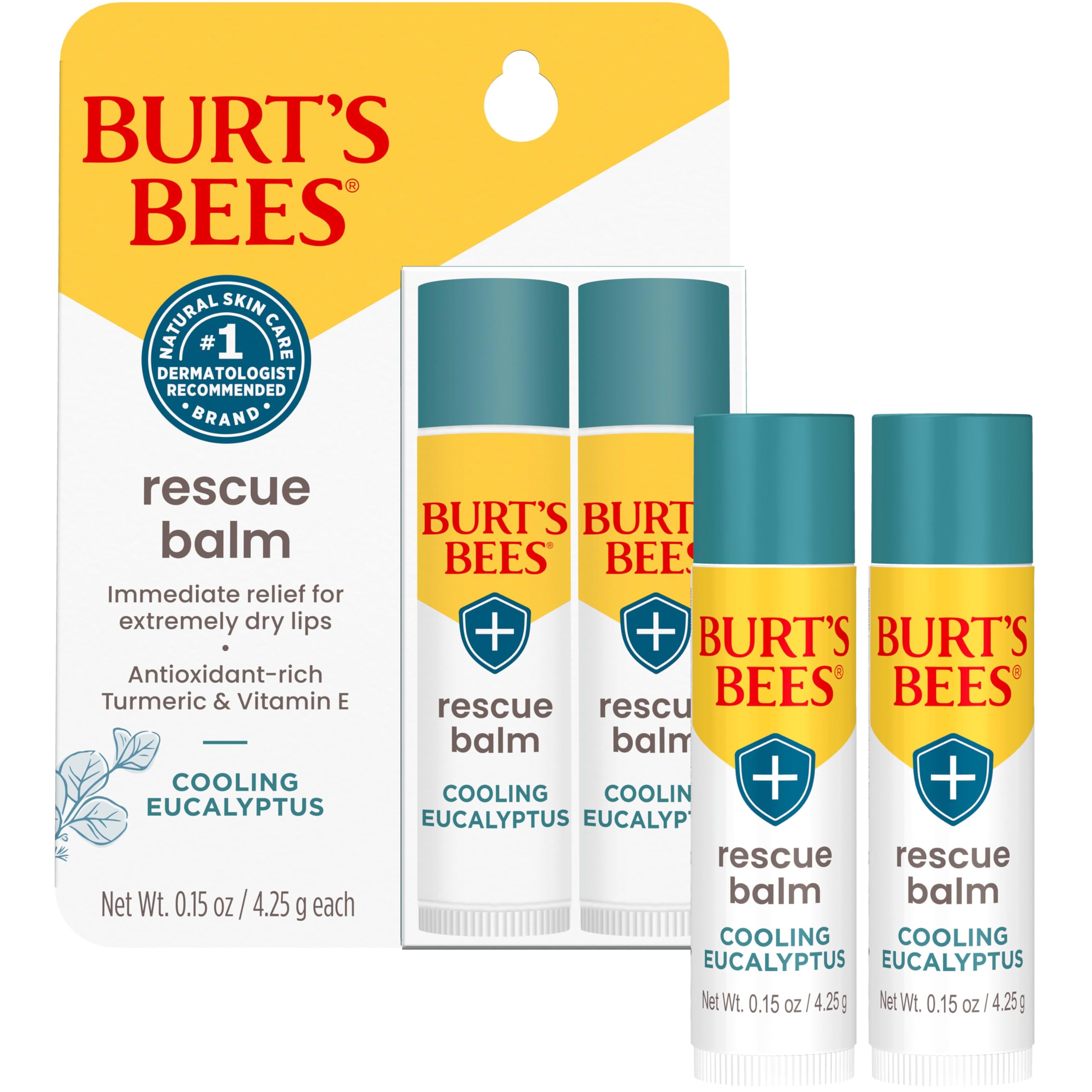 Burt's Bees product label showing key natural ingredients for reassurance