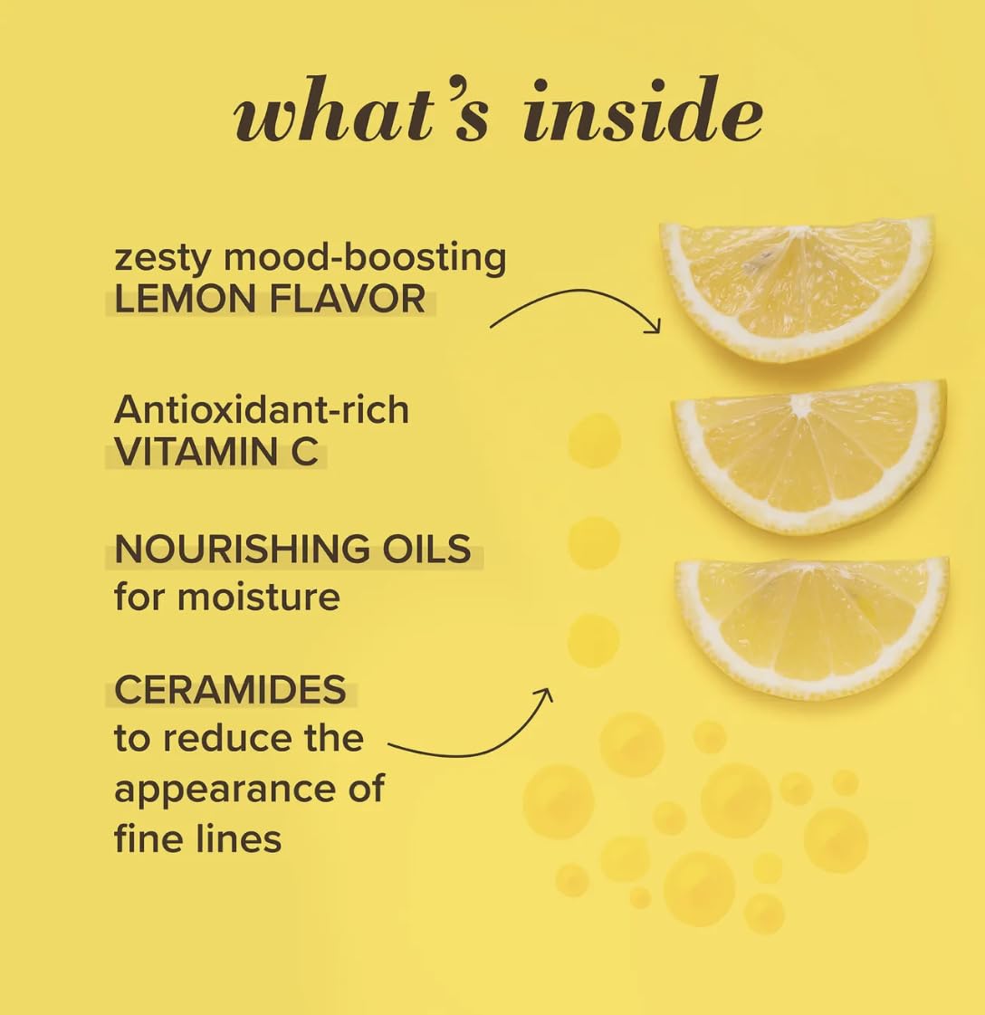 Burt's Bees product label and ingredient panel highlighting natural origins and safety