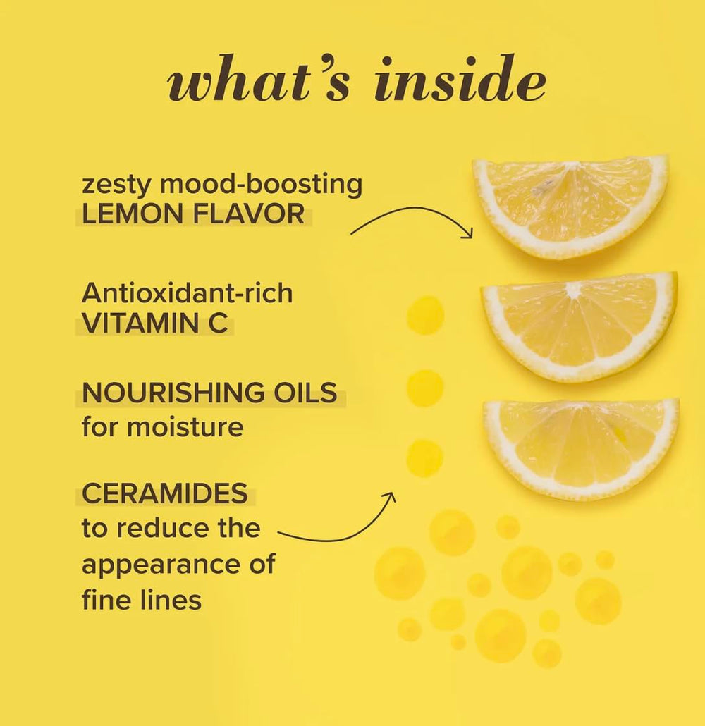 Burt's Bees product label and ingredient panel highlighting natural origins and safety