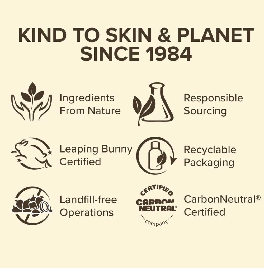 Burt's Bees recyclable carton packaging emphasizing responsible sourcing and eco benefit