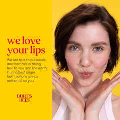 Burt's Bees lifestyle outdoor on park bench illustrating everyday use convenience