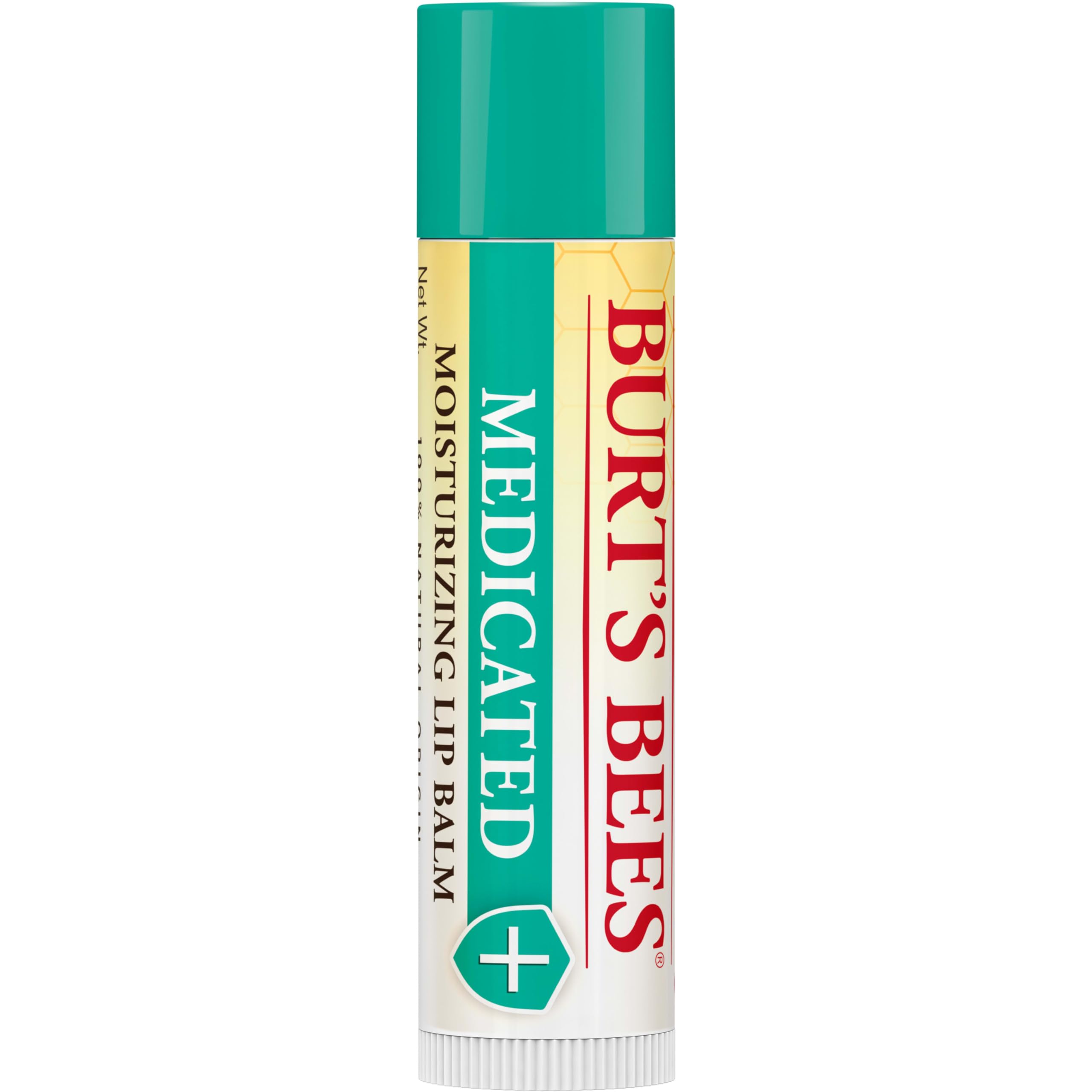 Burt's Bees lip balm in hand demonstrating pocket-ready size and portability