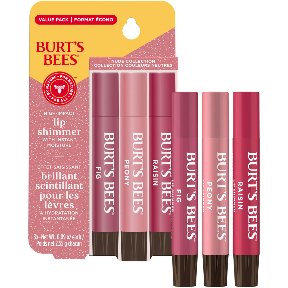 Burt's Bees Fig tube close-up highlighting deep coral shade and easy application