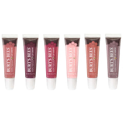 Burt's Bees gloss layered over lipstick for enhanced luminous finish