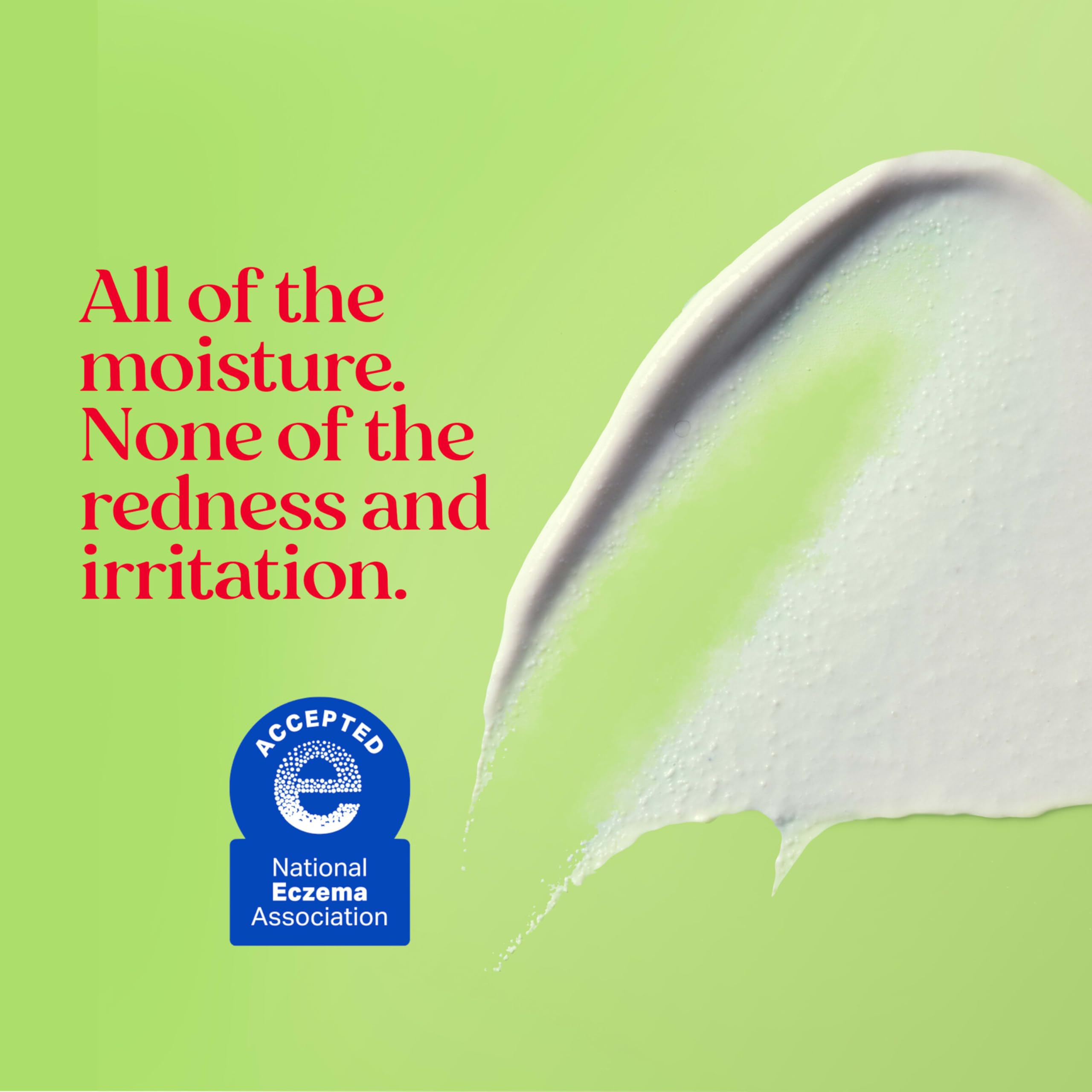 Burt's Bees lotion texture close-up showing lightweight cream consistency