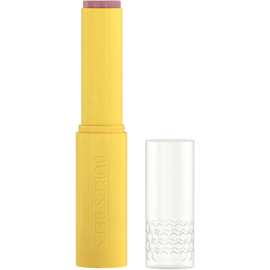 Burt's Bees close-up of cap and twist mechanism for secure, travel-ready use