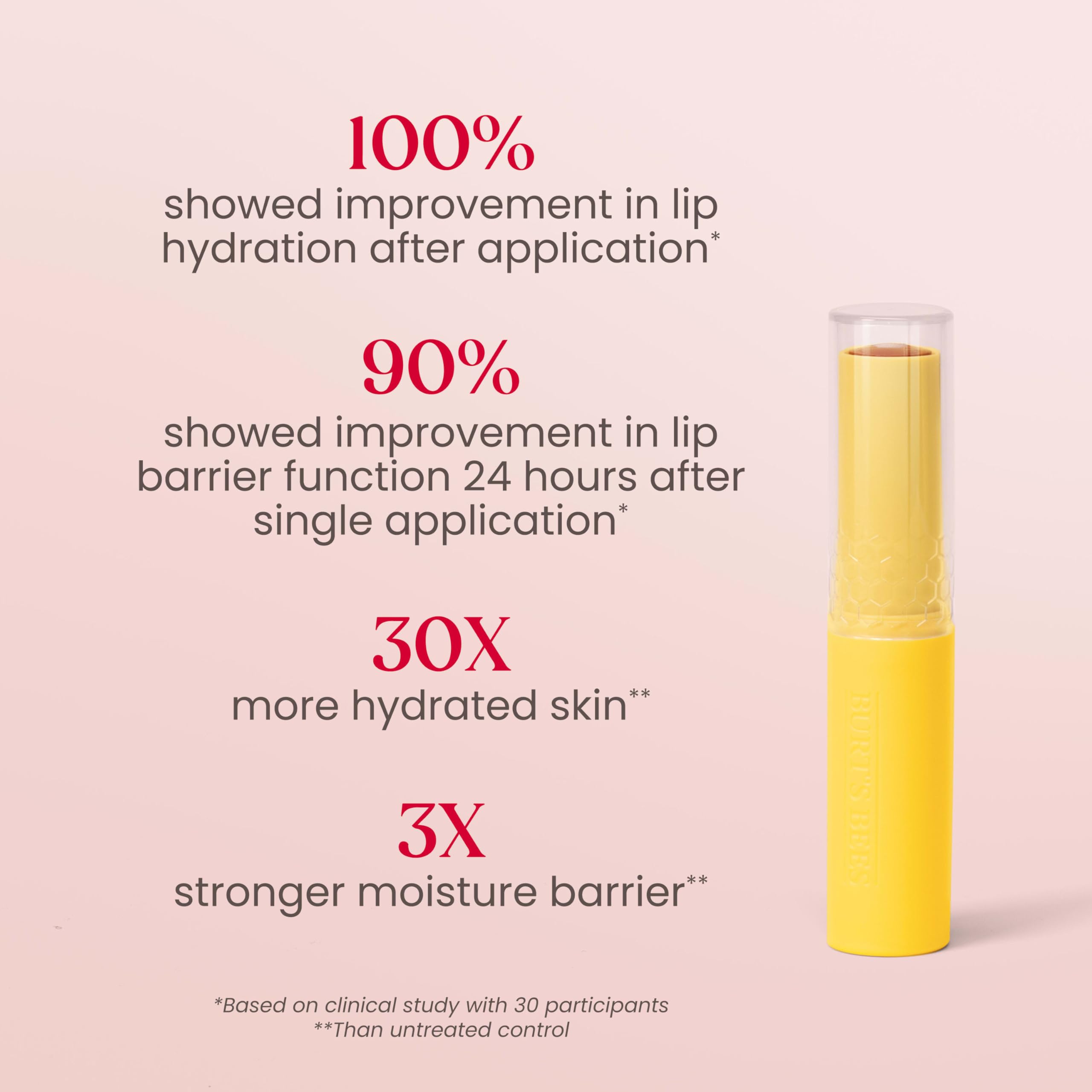 Burt's Bees balm tucked in a purse showing convenience for on-the-go hydration