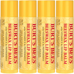 Burt's Bees open tube showing balm texture for smooth lip application