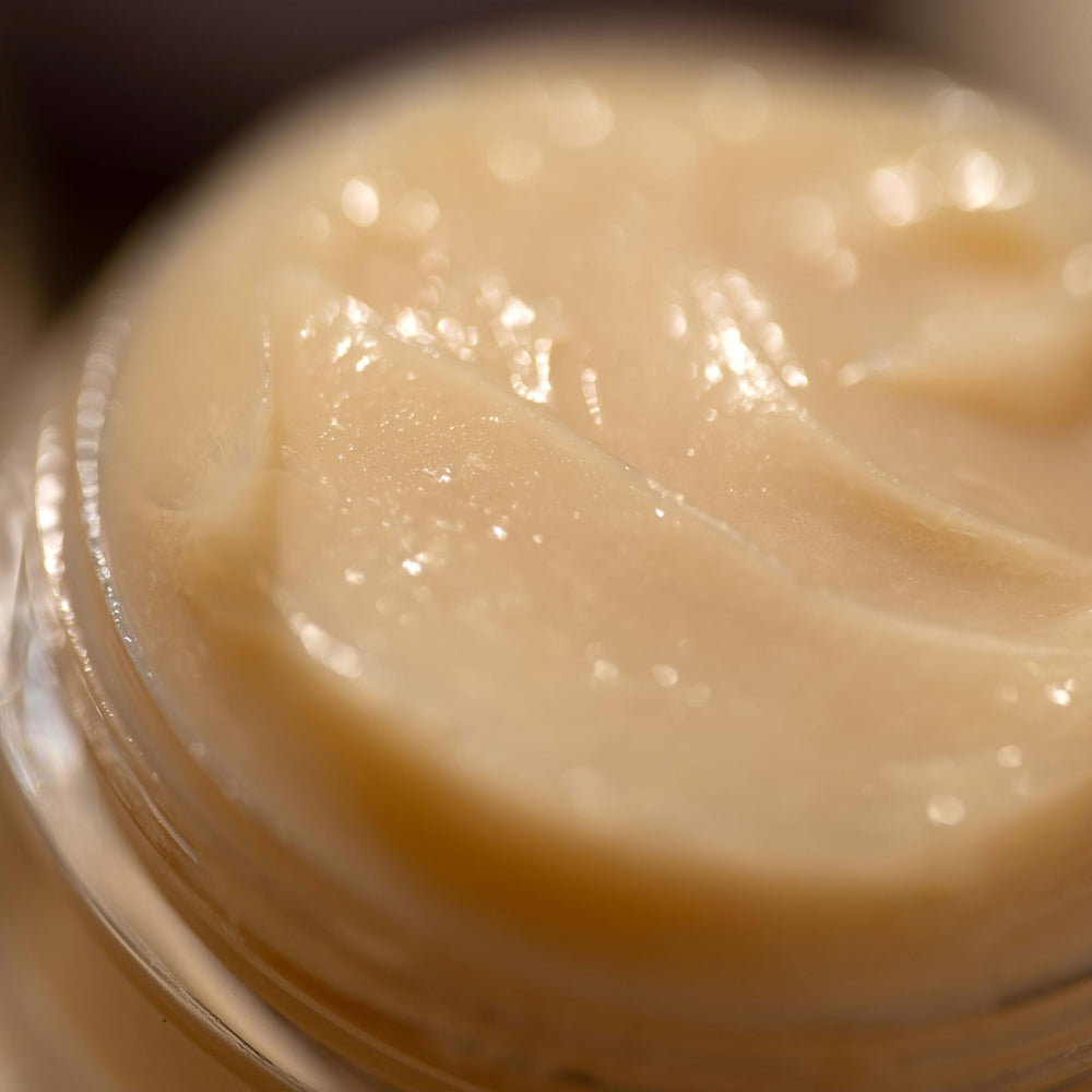 Burt's Bees jar on bedside table showing nighttime routine and long-lasting hydration