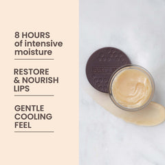 Burt's Bees close-up texture shot showing rich creamy balm for deep hydration