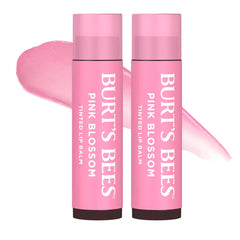 Burt's Bees front packaging showing Pink Blossom two-pack, neat gift-ready display