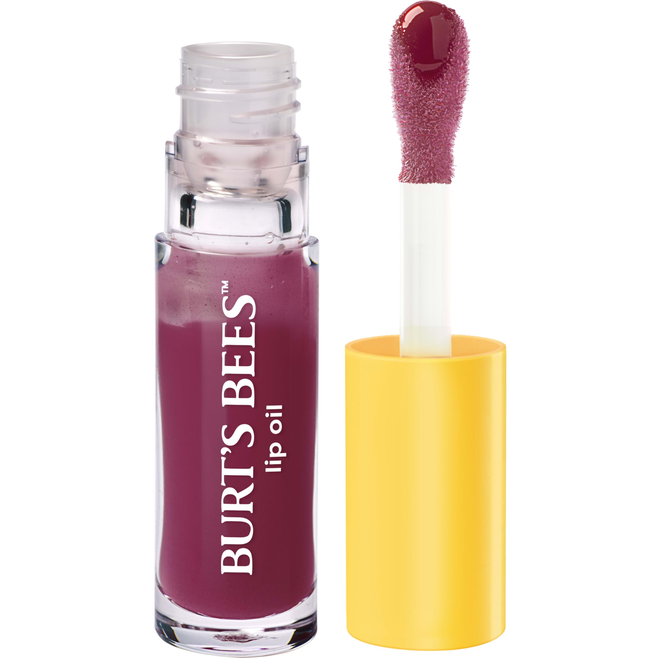 Burt's Bees wand applicator detail delivering precise, non-sticky application