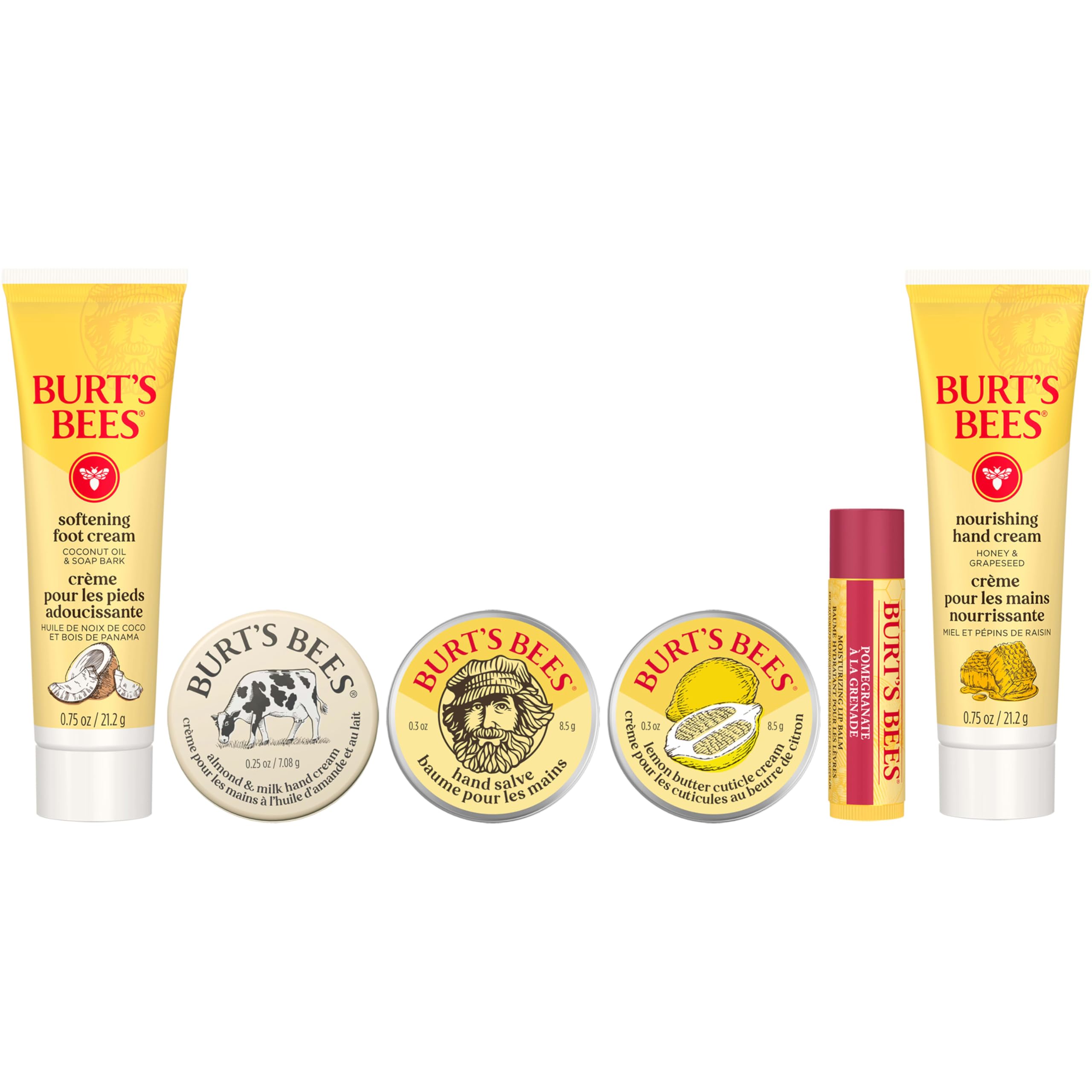 Burt's Bees pomegranate lip balm close-up showing tinted moisturizing finish