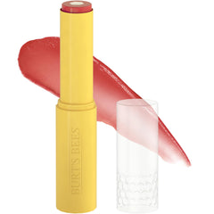 Burt's Bees front tube showing Rose Knows tint and portable design benefit