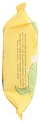 Burt's Bees wipe beside a hand showing size and portability benefit