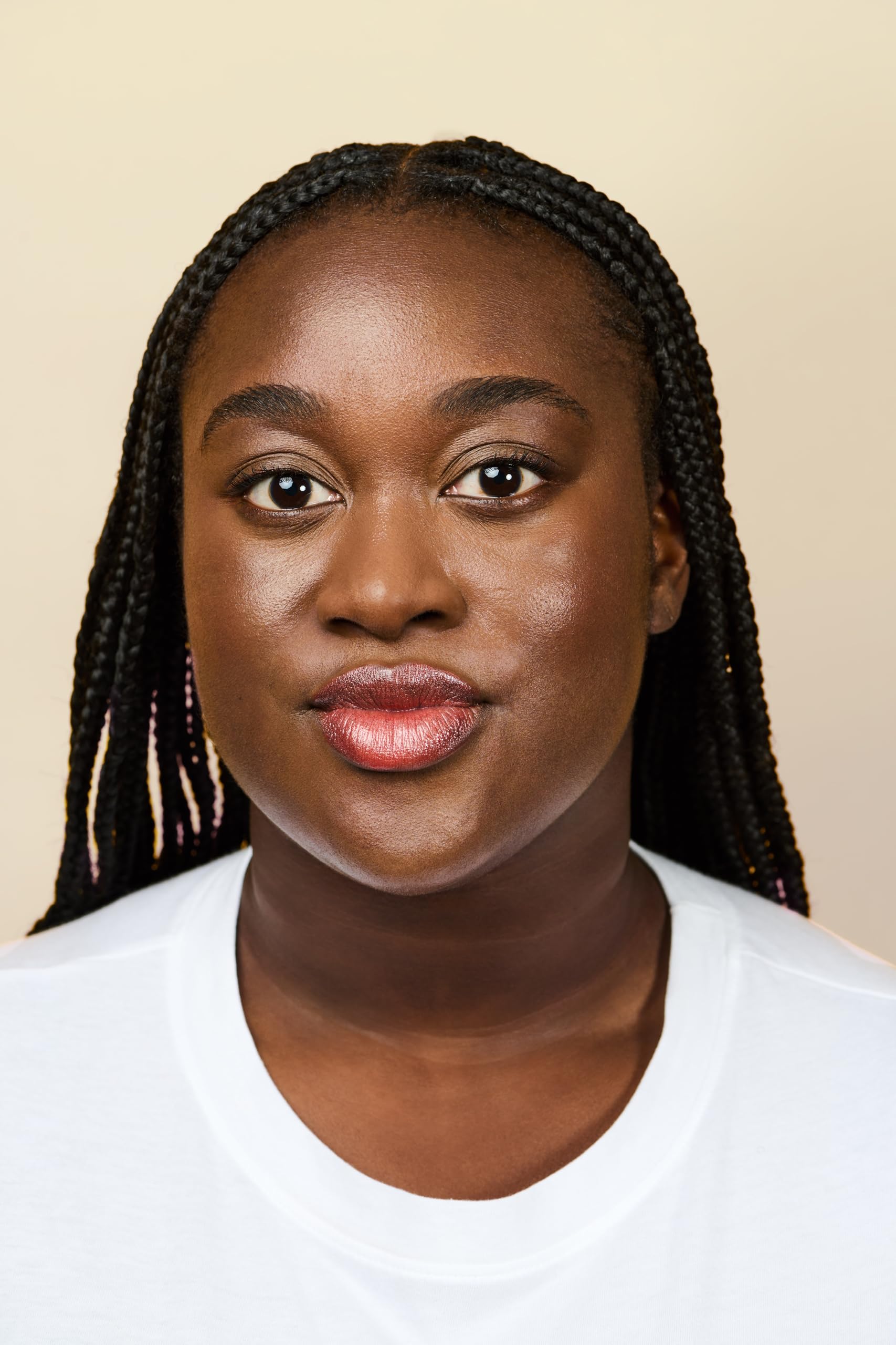 Burt's Bees shade range display offering variety to match skin tones