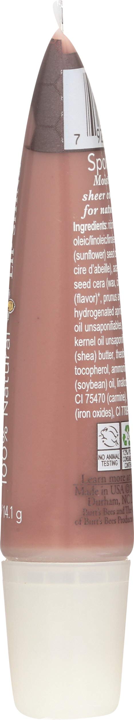 Burt's Bees tube beside coin showing size and travel-friendly convenience