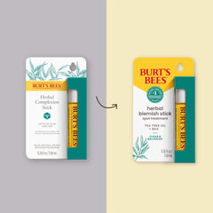 Burt's Bees open twist-up stick tip demonstrating precise, mess-free application