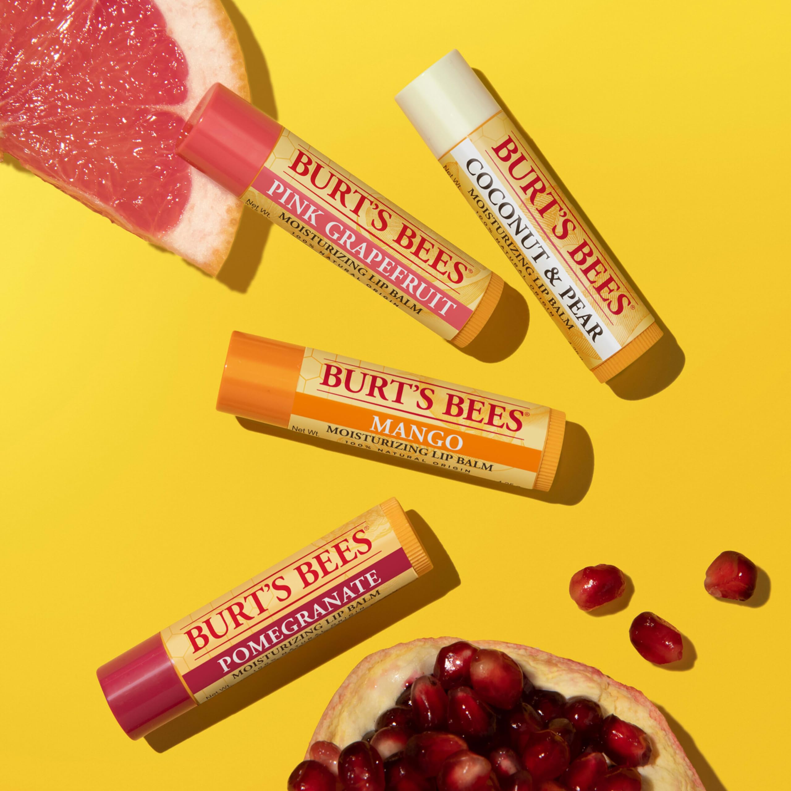 Burt's Bees lifestyle outdoor use on lips showing protection from elements