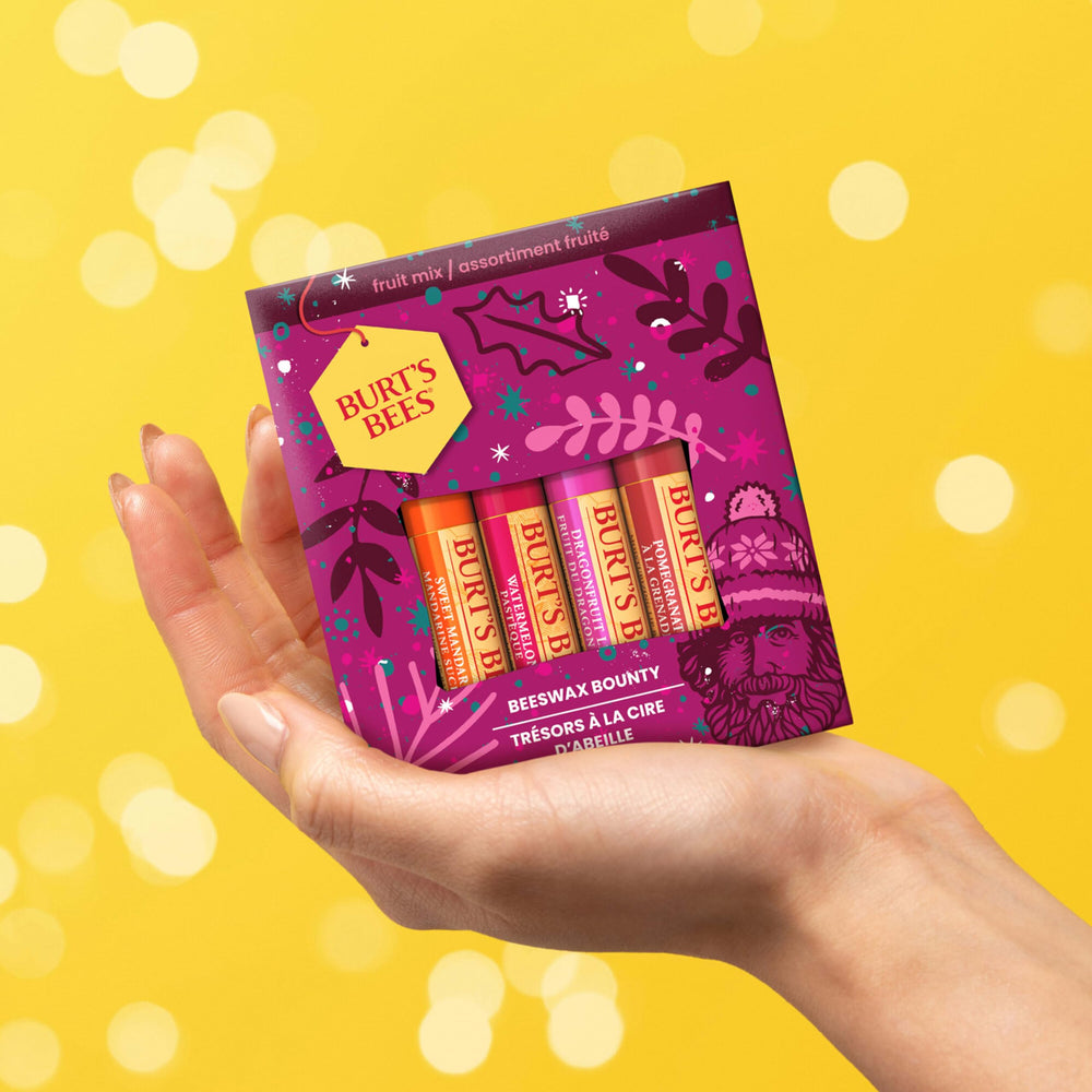 Burt's Bees Sweet Peach tube detail showing label clarity and pleasant scent benefit