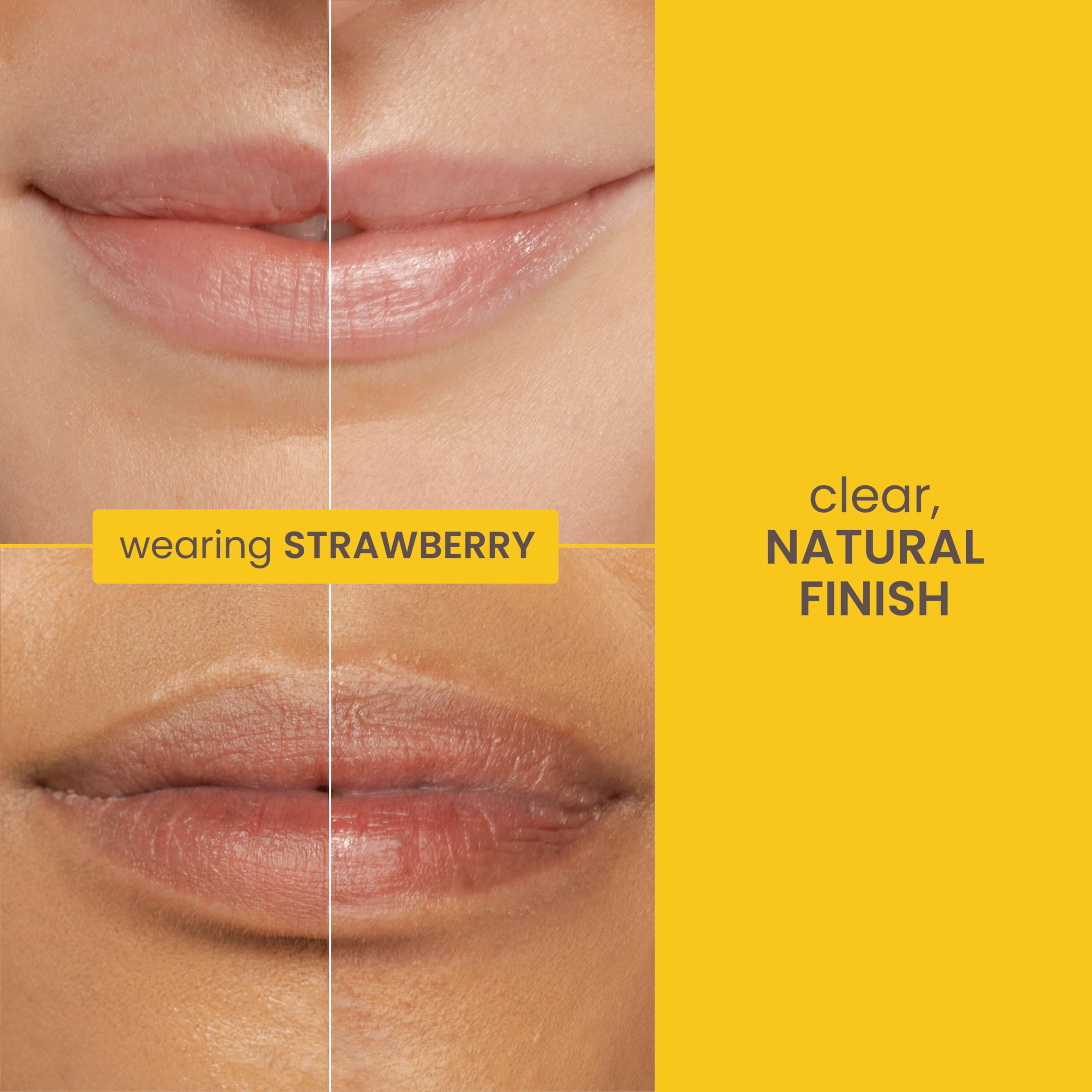Burt's Bees being applied to lips demonstrating instant hydration benefit