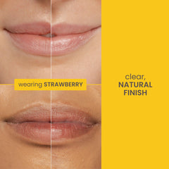 Burt's Bees being applied to lips demonstrating instant hydration benefit
