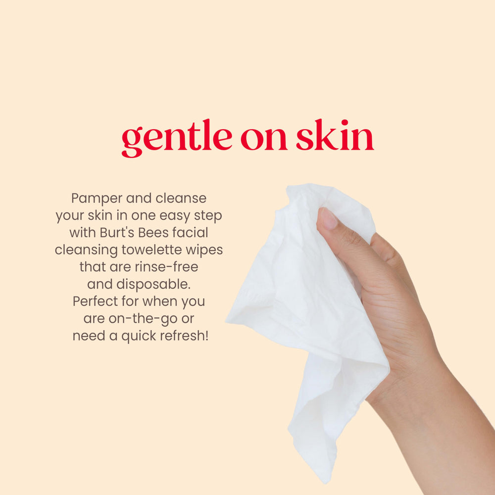 Burt's Bees close-up of cotton-fiber texture for gentle feel