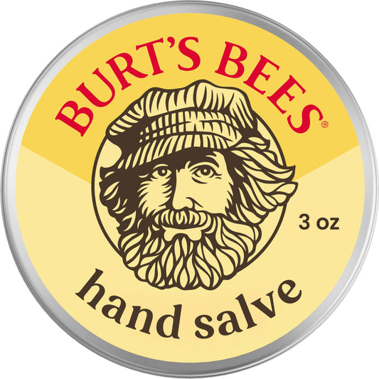 Burt's Bees tin front view showing compact 3 oz packaging and travel convenience
