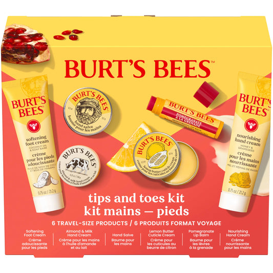 Burt's Bees kit box front showing ready-to-gift packaging and convenience