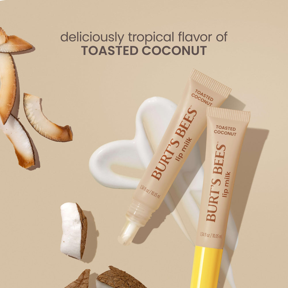 Burt's Bees lip milk tucked in a purse for on-the-go hydration