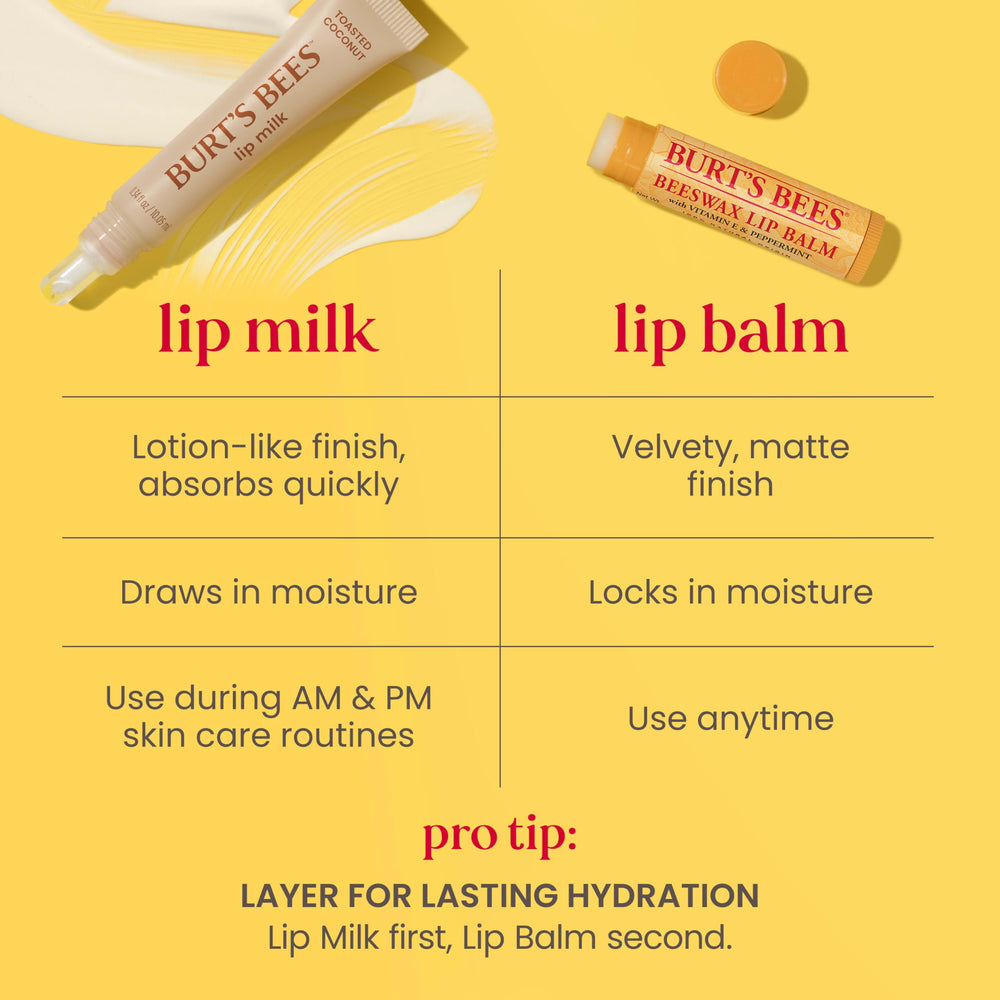 Burt's Bees packaging label detail emphasizing clean ingredients